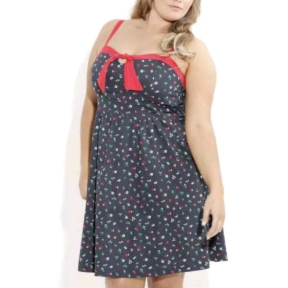 NWT CITY CHIC SWEET CHERRY PIE DRESS  XXL